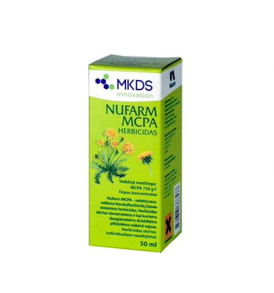MKDS NUFARM MCPA VEJŲ HERBICIDAS 50 ML