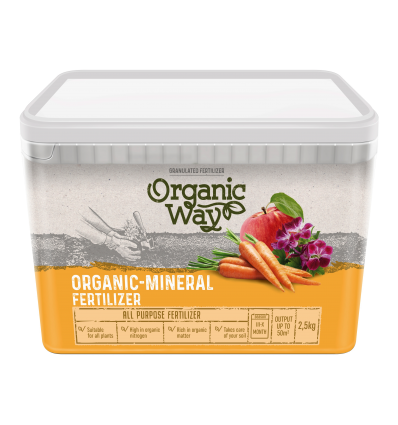 ORGANIC WAY ORGANINĖS - MINERALINĖS UNIVERSALIOS TRĄŠOS 2,5 KG