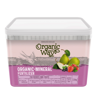 ORGANIC WAY ORGANINĖS - MINERALINĖS UOGŲ IR VAISIŲ TRĄŠOS 2,5 KG