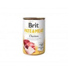 BRIT CARE CHICKEN PATE&MEAT KONSERVAI 400G ŠUNIMS