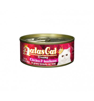 AATAS CHICKEN&KANIKAMA KONSERVAI 80G KATĖMS