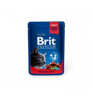 BRIT PREMIUM BEEF STEW KONSERVAI 100G KATĖMS