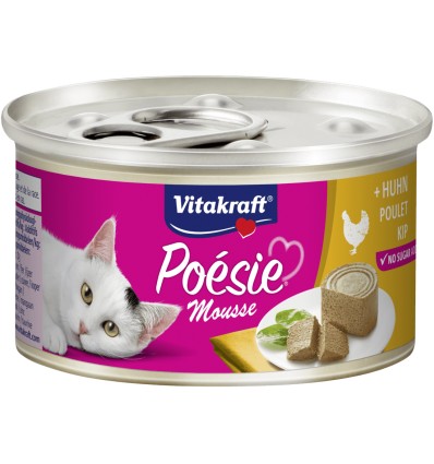 VITAKRAFT POESIE MOUSSE KONSERVAI SU VIŠTIENA 85G 2439847 KATĖMS