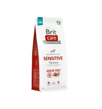 BRIT CARE SENSITIVE VENISON POTATO 12KG ŠUNIMS