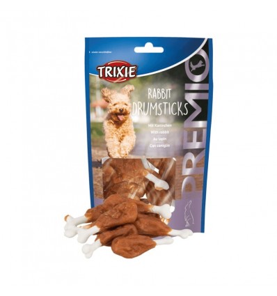 TRIXIE PREMIO RABBIT DRUMSTICKS 8VNT 100G SKANĖSTAS ŠUNIMS