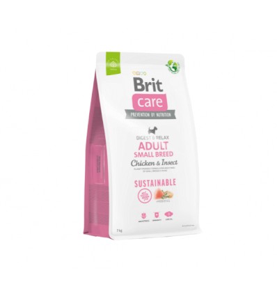 BRIT CARE ADULT S CHICKEN&INSECT 1KG ŠUNIMS