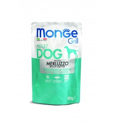 MONGE GRILL- DOG POUCHES CODFISH 100G ŠUNIMS