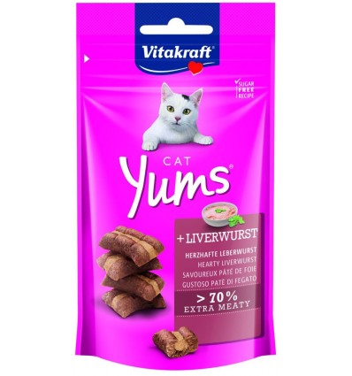 VITAKRAFT SKANĖSTAS YUMS LIVER 40G KATĖMS