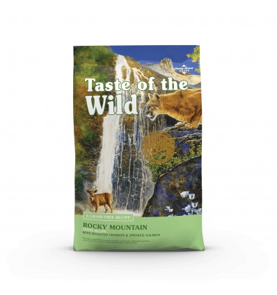 TASTE OF THE WILD ROCKY MOUNTAIN SU ELNIENA IR LAŠIŠA 2KG KATĖMS SAUSAS BEGRŪDIS