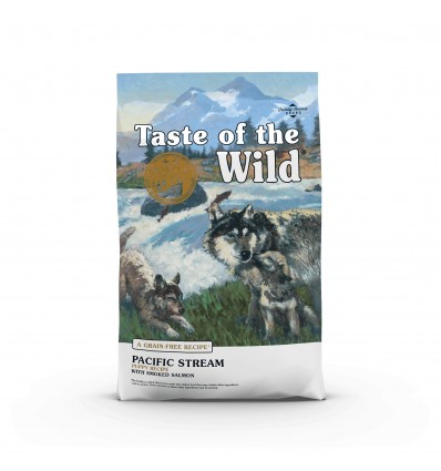 TASTE OF THE WILD PACIFIC STREAM PUPPY SU LAŠIŠA 12,2KG ŠUNIUKAMS SAUSAS BEGRŪDIS