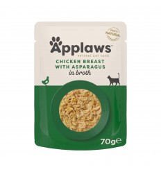 APPLAWS CHICKEN & ASPARAGUS & WILD RICE KONSERVAI 70G KATĖMS 8002ML-A